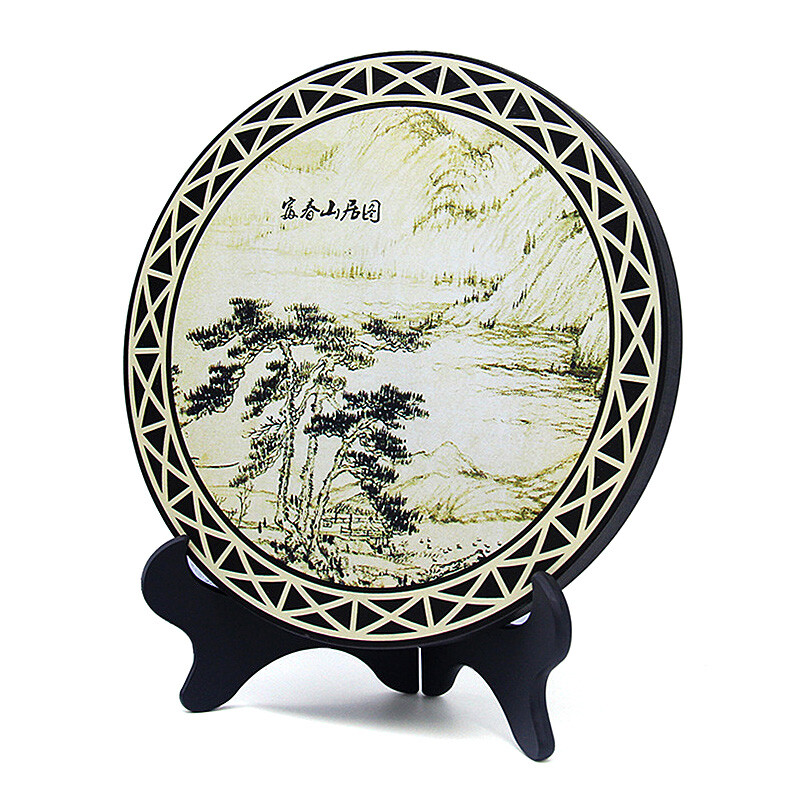 德寶城炭雕擺件 富春山居圖，藝術與環保的完美交融